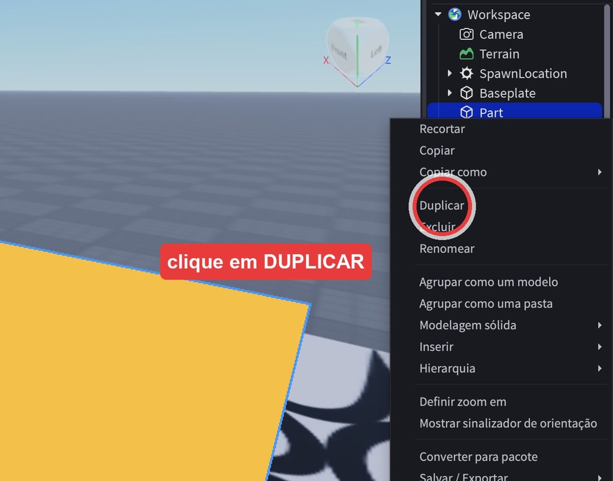 Tela do Roblox Studio no passo 9