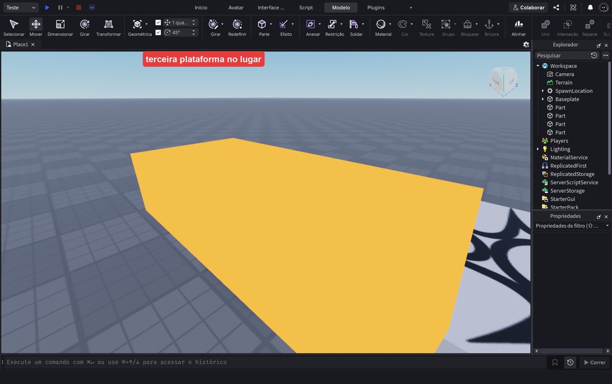 Tela do Roblox Studio no passo 15