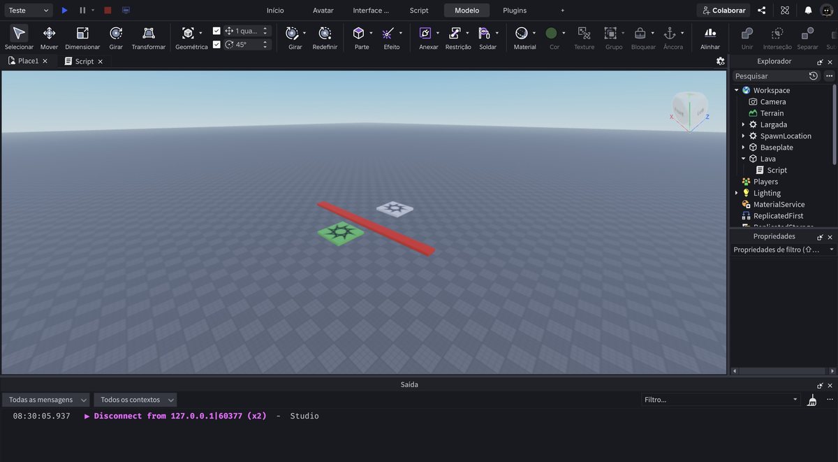 Tela do Roblox Studio no passo 14