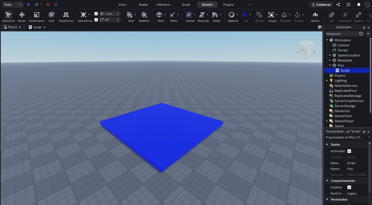 Tela do Roblox Studio no passo 15