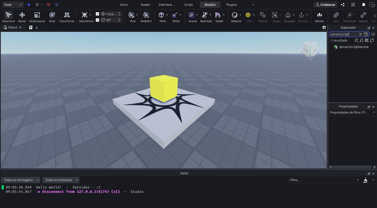 Tela do Roblox Studio no passo 4