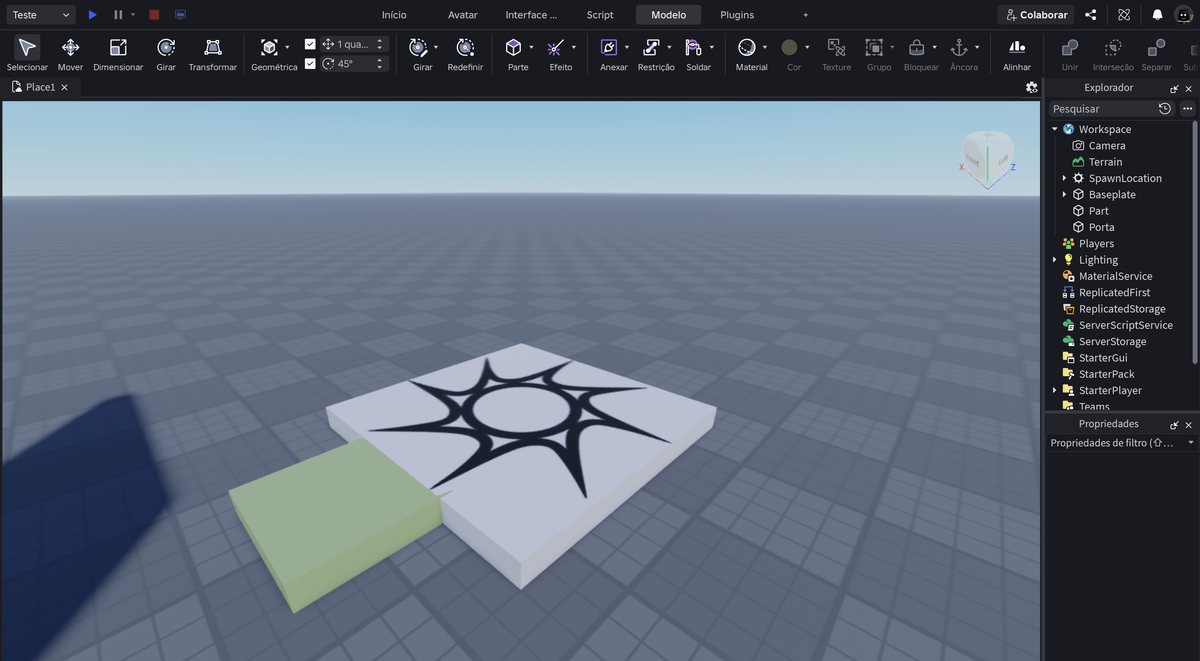 Tela do Roblox Studio no passo 11