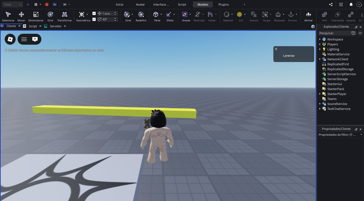 Tela do Roblox Studio no passo 15