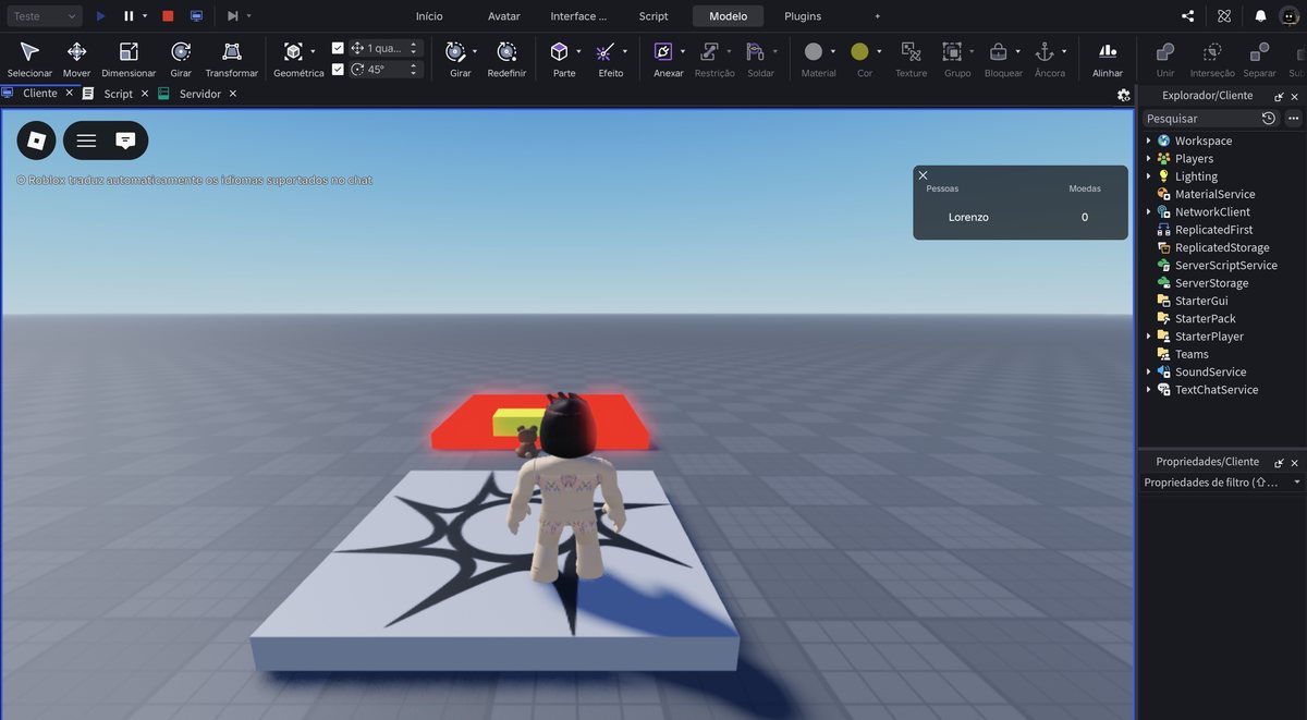 Tela do Roblox Studio no passo 14